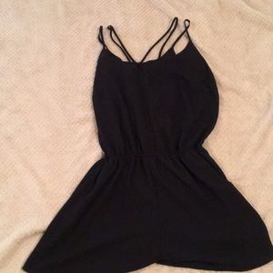 black criss cross romper!